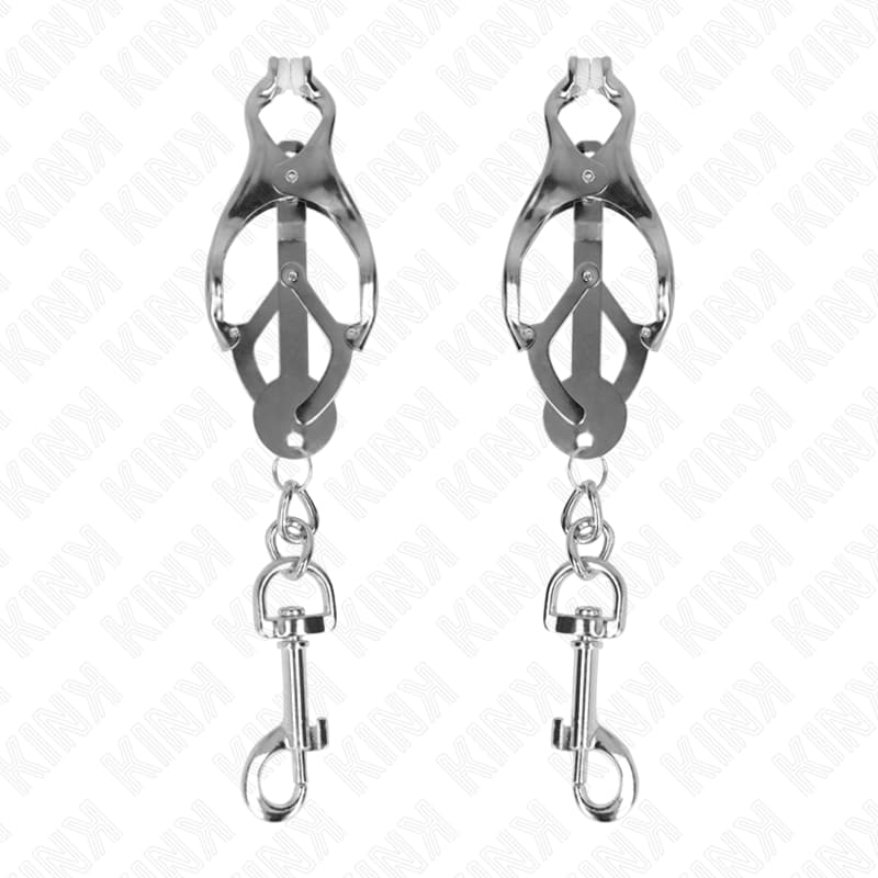 Kink Clover – japanische Nippelklemmen mit Haken für Gewichte