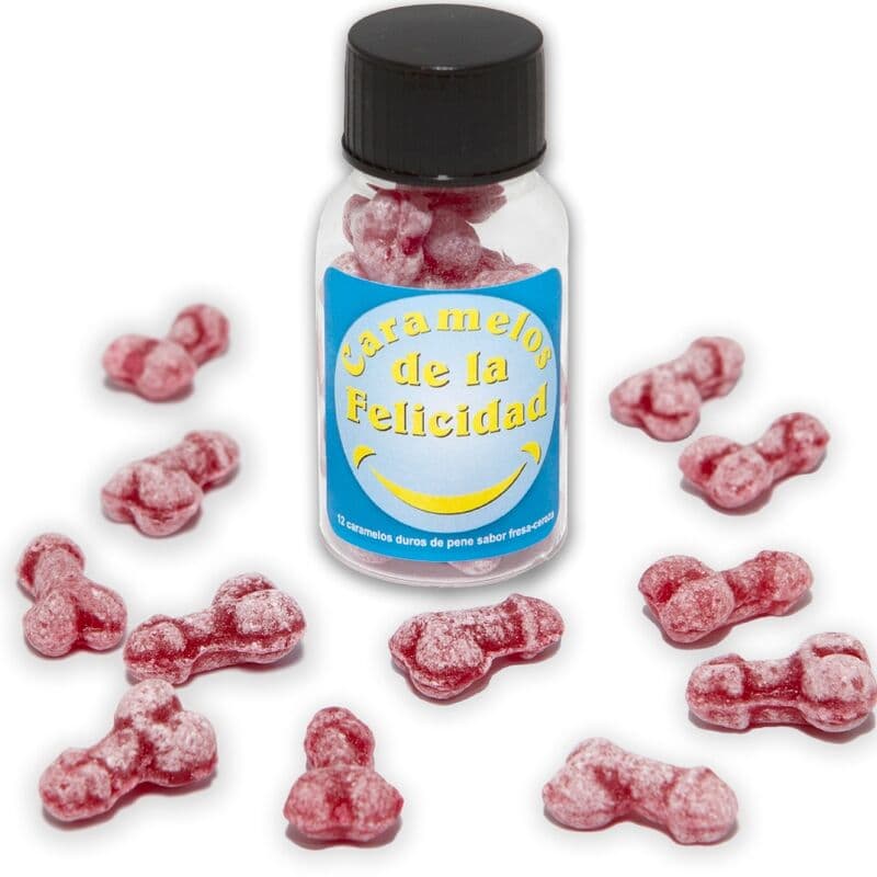 Diablo Picante – Bonbons in Penisform im Glas, 12 Stück