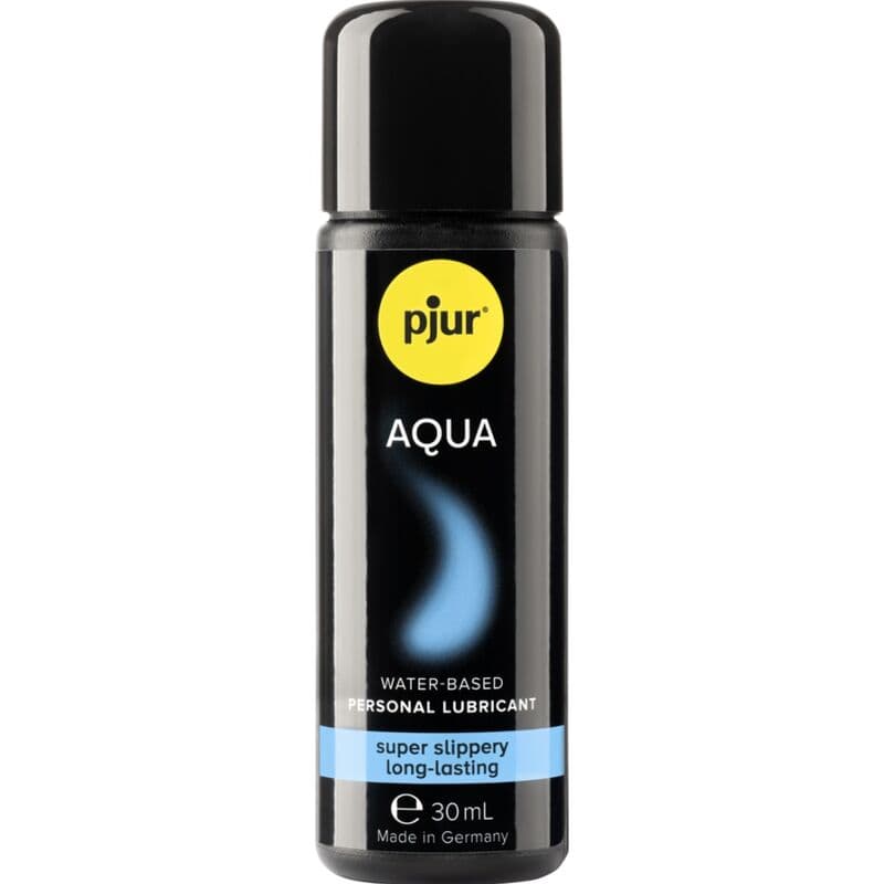 Pjur Aqua Gleitmittel, Rückseite mit Produktinformationen