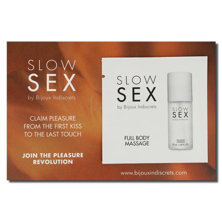 Bijoux Indiscrets Slow Sex Massagegel, Verpackung im Detail