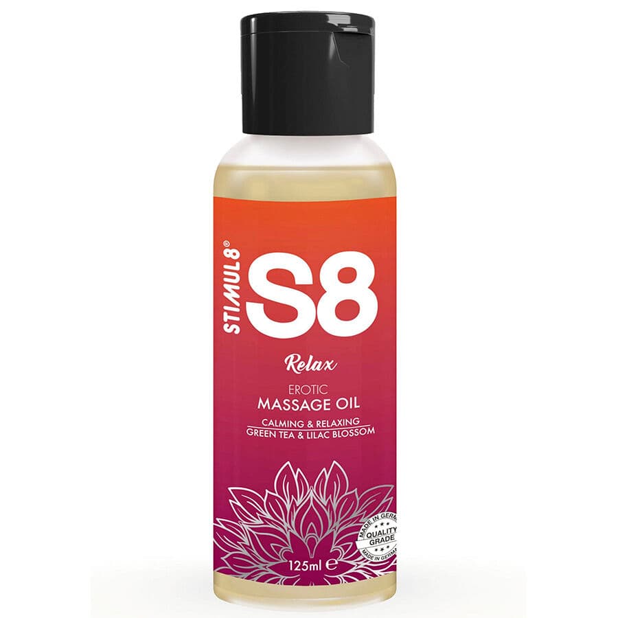 Stimul8 S8 Relax Grüner Tee Massageöl – Massageöl