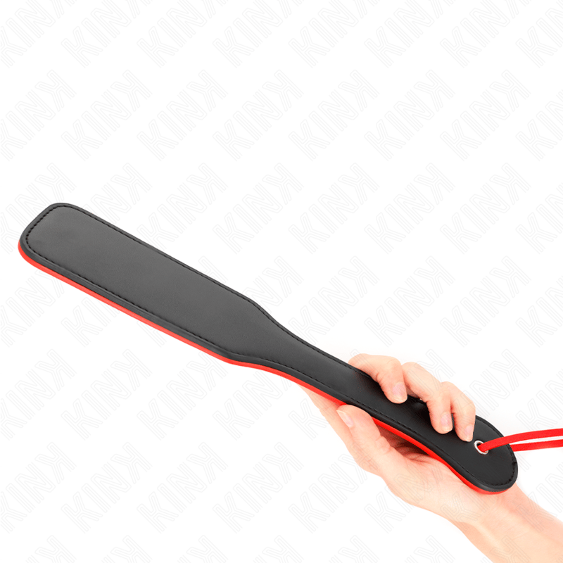 Kink Paddle Rot-Schwarz – zweiseitiges Spanking-Paddle, 32 × 6 cm