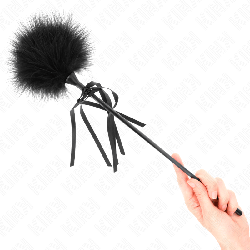 Kink Federstab mit Schleife – Federkitzler für sanfte Reize, 35 cm