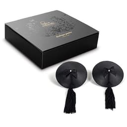 Verpackung der Bijoux Indiscrets Burlesque Pasties in Schwarz mit Produktangaben