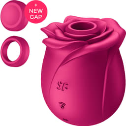 Satisfyer Blossom mit austauschbarem Liquid-Air-Kopf – Produktfoto in Studioqualität