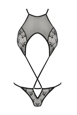Passion Erotic Collection Body in Schwarz, Gesamtansicht von vorne