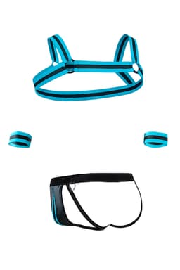 Cut4Men Jockstrap-Set am Körper getragen, Gesamtansicht