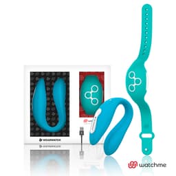 Wearwatch Dual Technology Vibrator in Indigo/Meerwasser, Gesamtansicht