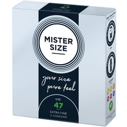 Mister Size Kondome, Packung der Größe S mit 49 mm Nennbreite