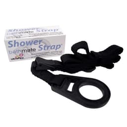 Bathmate Shower Strap mit Verstellband und Halterung im Detail von der Seite