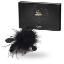 Verpackung des Bijoux Indiscrets Pom Pom Federwedels mit Produktangaben