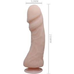 Baile Big Penis realistischer Dildo mit Saugnapf im Größenvergleich neben einer Hand