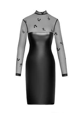 Noir Handmade Kleid, Nahaufnahme des Netzmaterials