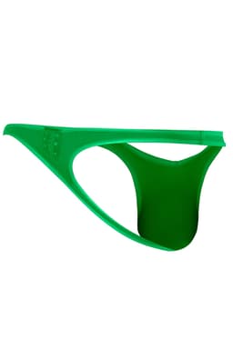 Cut4Men Low Rise Bulge String in Türkis, Nahaufnahme des elastischen Materials