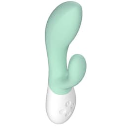 Lelo Ina 3 von der Seite mit externem Stimulator im Detail in scharfer Nahaufnahme