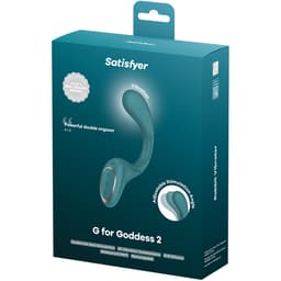 Verpackung des Satisfyer G for Goddess 2 Rabbit-Vibrators in Grün