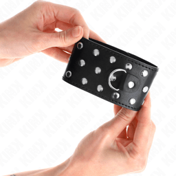 Verpackung der Kink Handgelenkfesseln, Handgelenkfesseln der Kink BDSM-Serie im Karton