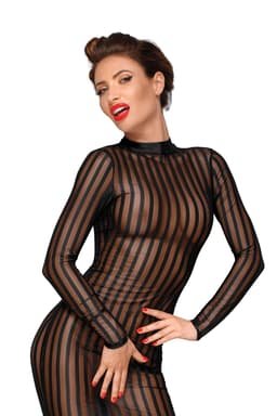 Noir Handmade Kleid in schwarz, Rückansicht mit Verschlussdetail