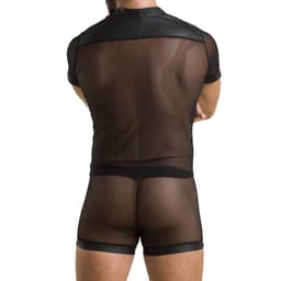 Passion Michael Herren-Dessous-Set in Nahaufnahme des Materials