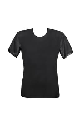 Anais Men Petrol Herren-T-Shirt, Nahaufnahme des Stoffs
