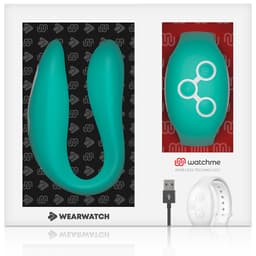 Wearwatch WatchMe Vibrator Hellgrün, Detailansicht der Bedienelemente
