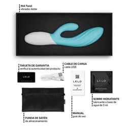 Lelo Ina Twist – App-gesteuerter Doppelvibrator für G-Punkt und Klitoris – Türkis, Ansicht 23