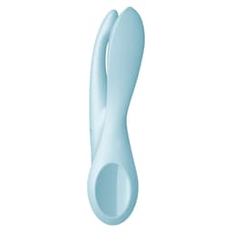 Verpackung des Satisfyer Threesome 1 Auflegevibrators, Nahaufnahme der Oberflächenstruktur