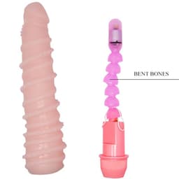 Baile Flexi Vibe Spiralvibrator, Batteriefach geöffnet in Produktfotografie
