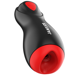 Jamyjob Core-X Masturbator, Nahaufnahme der Bedientasten für Saug- und Vibrationsmodi