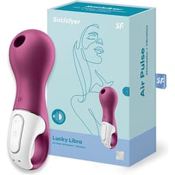Satisfyer Lucky Libra Druckwellenvibrator mit Ringgriff, Gesamtansicht