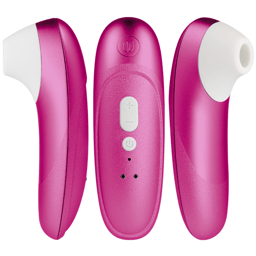 Womanizer Pro Vibrant, Rückansicht aus leicht seitlicher Perspektive
