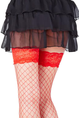 Legg Story Rita, Detailansicht des Netzstoffs und Spitzenabschlusses