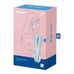 Bedienelemente des Satisfyer Threesome 1 im Detail, in natürlichem Licht fotografiert