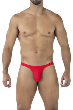 Cut4Men Brazilian-Thong aus Mikrofaser in Scarletrot, Gesamtansicht von vorne