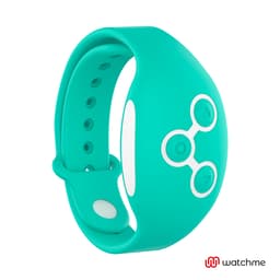 Wearwatch WatchMe Vibrator Hellgrün in der Hand zum Größenvergleich