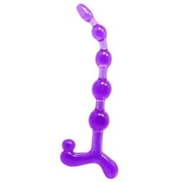 Baile Bendy Twist Analkette aus TPR gebogen, Flexibilität des Materials sichtbar