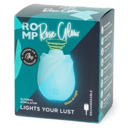 ROMP Rose Glow rosenförmiger Klitoris-Druckwellenvibrator, Lieferumfang mit Toy, Ladekabel und Kurzanleitung