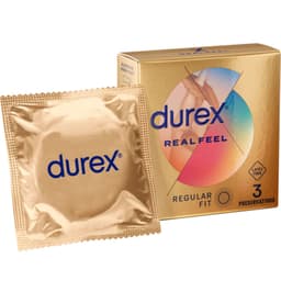 Durex Real Feel – latexfreie Kondome für natürliches Gefühl – 3 Stück, Ansicht 3