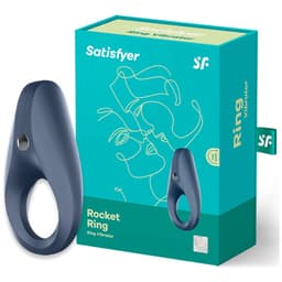 Satisfyer Vibrierring 1 von der Seite mit großem Klitorisstimulator
