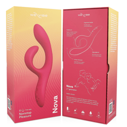 We-Vibe Nova aufrecht stehend auf glatter Fläche in scharfer Nahaufnahme