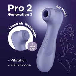 Satisfyer Pro 2 Generation 3, Rückansicht mit Ladeanschluss in ruhiger Produktfotografie