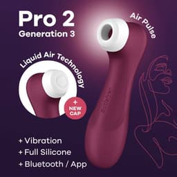 Satisfyer Pro 2 Generation 3, Nahaufnahme der Bedientasten, professionell fotografiert