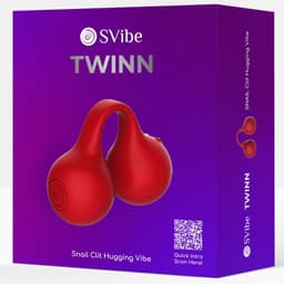 Verpackung des Snail Vibe Twinn Cherry Finger-Vibrators zur besseren Übersicht