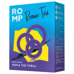 Romp Remix Trio-Set, Ansicht von oben mit sichtbaren Größenunterschieden