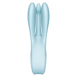Satisfyer Threesome 1 Auflegevibrator in Blau, Gesamtansicht