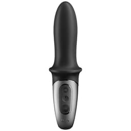 Satisfyer Hot Passion App-Analvibrator im direkten Größenvergleich zu einer Hand