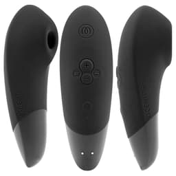 Womanizer Enhance Klitorisstimulator mit Pleasure Air, Rückansicht mit magnetischen Ladekontakten