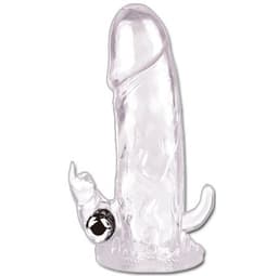 Baile Brave Man Penis Extension Rabbit I – penishülle über einem Modell zur Größendarstellung