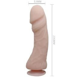 Baile Vibrator mit Saugnapf, Ansicht von schräg oben auf den gesamten Schaft