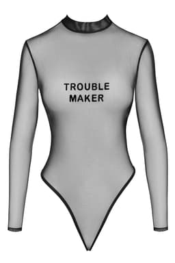 Noir Handmade Troublemaker Body in Schwarz, Rückansicht mit erkennbaren Schnittdetails